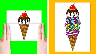20 FUNNY DRAWING TRICKS || Relieve Your Stress by Drawing