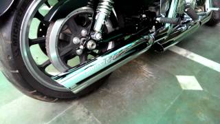 Screamin' Eagle Exhausts on 2013 Harley Superlow