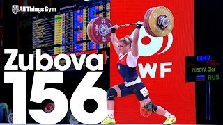 Olga Zubova (75kg) 156kg Clean & Jerk Gold 2015 World Weightlifting Championships