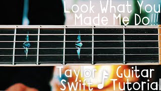 Look What You Made Me Do Guitar Tutorial // Taylor Swift Guitar Lesson for Beginners!