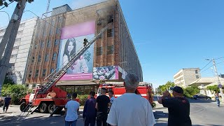 В центре Тирасполя горят склады швейной фабрики