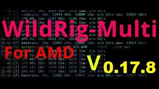 Новый майнер wildrig multi  0.17.8 для amd   NEW miner wildrig multi  0.17.8 for amd