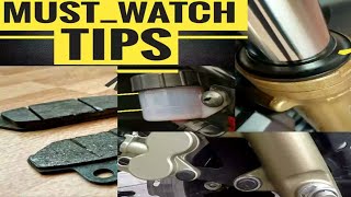 BRAKE PADS, BRAKE OIL, DISC PLATE, SUSPENSION INSPECTION & CHECK UP TVS APACHE RTR 200