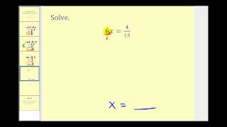 Solve One Step Equations with Fractions