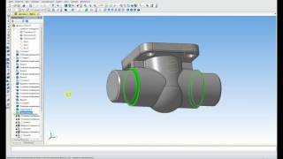 Компас 3D, Autodesk Inventor - Вентиль запорный цапковый - Деталь №1 - Корпус