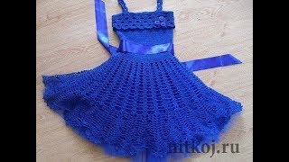 Платье для Ребенка Крючком - 2019 / Dress for Baby Crochet / Kleid für Baby Haken