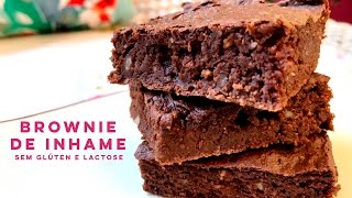 BROWNIE DE INHAME sem glúten e lactose