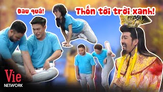 Xoạc chân: Diệu Nhi làm không nổi, Dương Lâm xém rách quần NHƯNG best nhất là Ngô Kiến Huy =))))