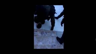 Кадры задержания  подростка, напавшего на школу в Улан Удэ в Бурятии