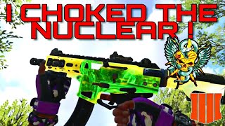 *RAGE* I CHOKED THE DAEMON 3XB NUCLEAR! I WAS 1 KILL OFF and TIME RAN OUT | DAEMON 3XB CLASS (BO4)