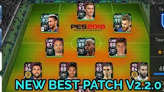 BEST PES 2018 Mobile Patch || V2.2.0 ||