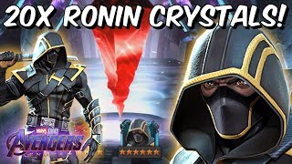 20x 6 Star Ronin (Avengers Endgame) Cavalier Featured Crystal Opening! - Marvel Contest of Champions