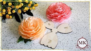 Роза из атласной ленты по шаблону. Цветы. Канзаши. МК. / DIY. Ribbon rose. Flowers. Kanzashi.