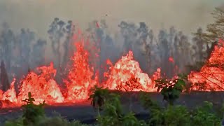 Raw Video: Lava Bursts from New Fissure on Kilauea Flank