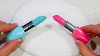 Окрашивание слаймов помадой ? Make Up Slime?