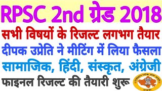 RPSC 2nd Grade 2018 #BigNews | फाइनल रिजल्ट, मंडल आवंटन, दीपक उत्परेति #RPSC