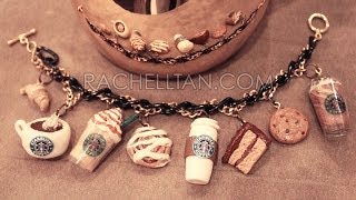 Starbucks Polymer Clay Charm Bracelet DIY