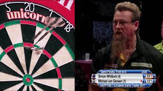 Simon Whitlock v Michael van Gerwen - SF - HappyBet European Darts Trophy 2017