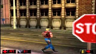 Duke Nukem: Time to Kill Прохождение Уровень 1 ( все секреты и апгрейды) HD PS1