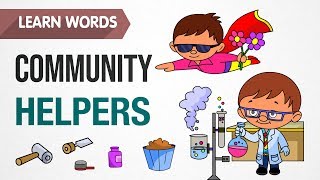 Community Helpers - Occupation - Learn Pre School English Words Video For Kids and Toddlers