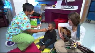 Music Therapy at the Children's Healthcare of Atlanta AFLAC Cancer Center on WSB-TV