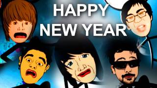 Happy New Year 2012 Animation-Justin Bieber,Freddie,Ray,Shane Dawson&Penna - KidsOne