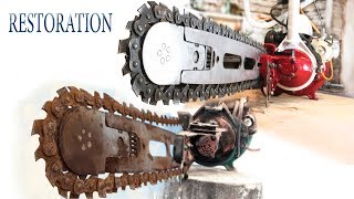 Восстановление старой бензопилы из 1970-х | Old chainsaw restoration