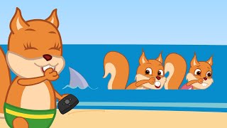 Famille d'Écureuil - Attaques De Requins Jouets Animé 2021 en Français