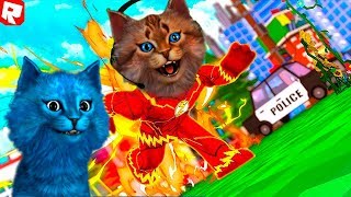 Котик Игроман и Котёнок Лайк В СИМУЛЯТОРЕ ПАРКУРА! Roblox Parkour Simulator