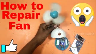 How to repair Hi speed mini Fan