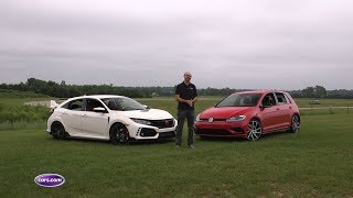 2018 Honda Civic Type R Vs. 2018 Volkswagen Golf R — Cars.com