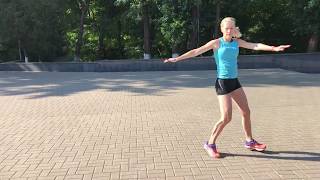 Специальные беговые упражнения (СБУ). Перекрестный шаг