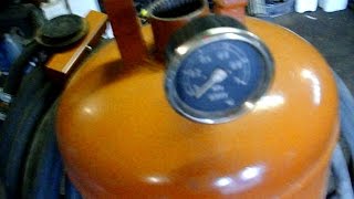 Пескоструй из газового баллона своими руками