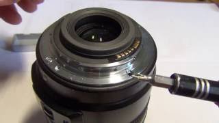 Разборка объектива Canon EFS 17-85mm и его ремонт