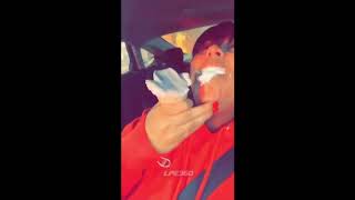 Girl swallows whole ice cream