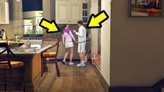 شاهد ما حدث في قراند 5 عندما تركت زوجة مايكل أماندا مع مدرب التنس | GTA V