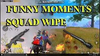 PUBG MOBILE FUNNY MOMENTS WITH SQUAD WIPE / LIVE STREAM HIGHLIGHTS #M24