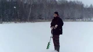 Зимняя рыбалка на Озере Светлояр .нижегородская обл.Ноябрь.Окунь на блесну.