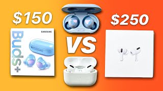 Samsung Galaxy Buds+ (Blue) VS AirPods Pro | Which is the BETTER Value?