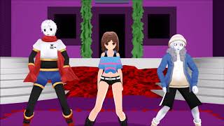 [mmd x undertale] daddy frisk, sans, and papyrus
