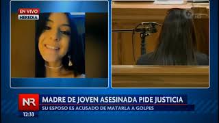Madre de joven asesinada pide justicia