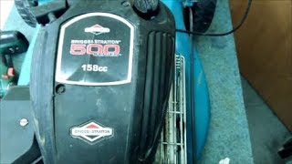 Ремонт газонокосилки BRIGGS & STRATTON 500 series 158cc плавают обороты   Repair lawnmower