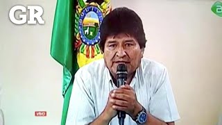 El mensaje de renuncia de Evo Morales