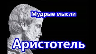 Мудрые мысли.  Аристотель