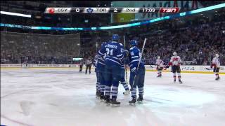 van Riemsdyk Goal - Flames 0 vs Leafs 2 - Dec 9th 2014 (HD)