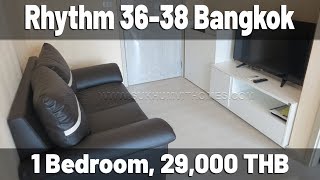 Rhythm Sukhumvit 36, one bedroom 33 sqm 29,000 THB