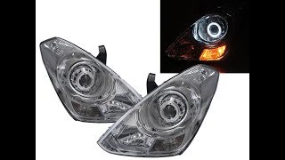CrazyTheGod Grand Starex TQ 07-17 Guide LED Halo Projector Headlight Headlamp Chrome for HYUNDAI
