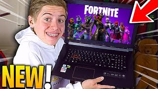 J'AI TENTÉ DE FAIRE TOP 1 AVEC MON NOUVEAU PC PORTABLE SUR FORTNITE BATTLE ROYALE