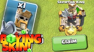 BUYING NEW "SKELETON KING" (Clash Of Clans) NEW GHOST TROOP!?!