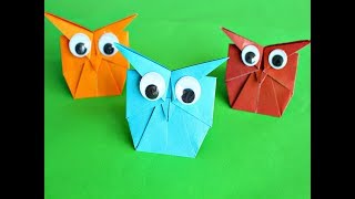 Оригами Сова из бумаги. Origami Búho de papel.DIY Paper Owl -Easy tutorial